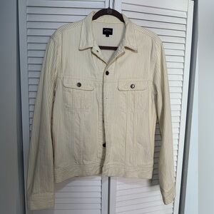 Noah NYC Cream Striped Jacket